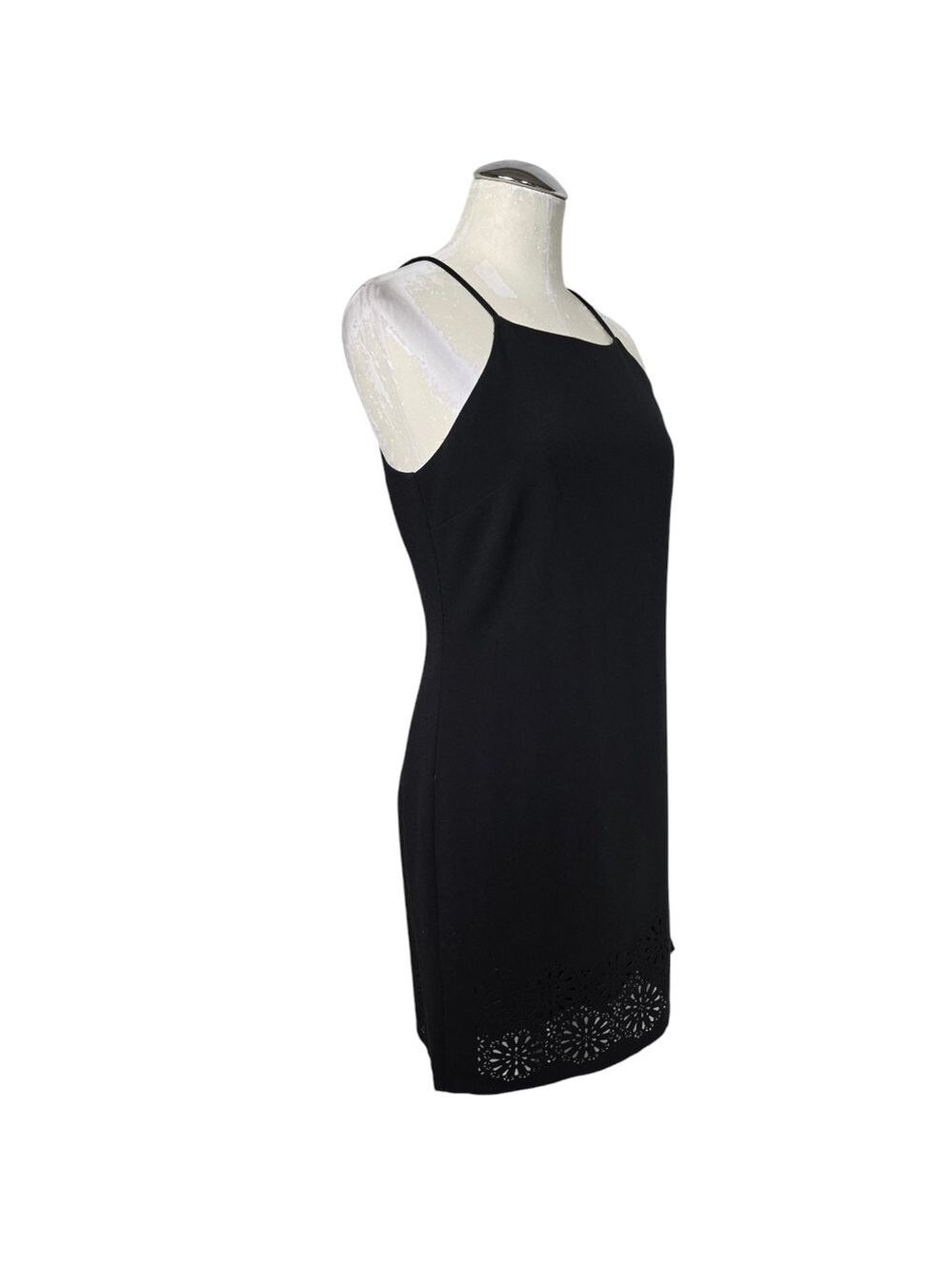 Banana Republic Black Laser Cut Sleeveless Dress 4 - Picture 3 of 8